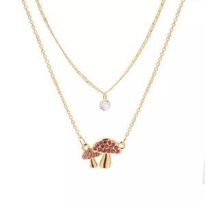 Double Mushroom Necklace